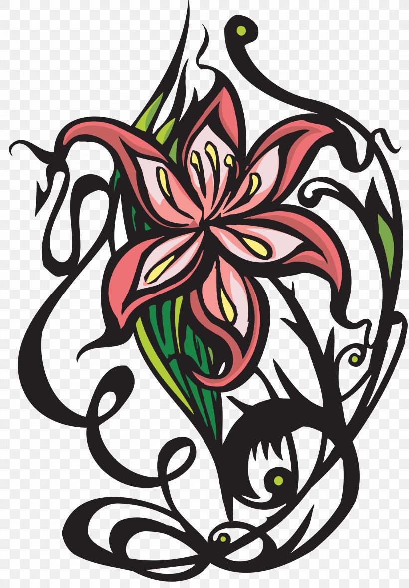 Floral Design Cut Flowers Clip Art, PNG, 4267x6130px, Floral Design, Art, Artwork, Black And White, Blume Download Free