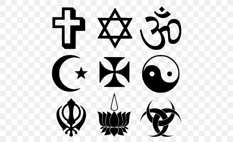 Religious Symbol Religion Christian Symbolism Clip Art, PNG, 500x500px, Religious Symbol, Blackandwhite, Buddhism, Calligraphy, Christian Cross Download Free