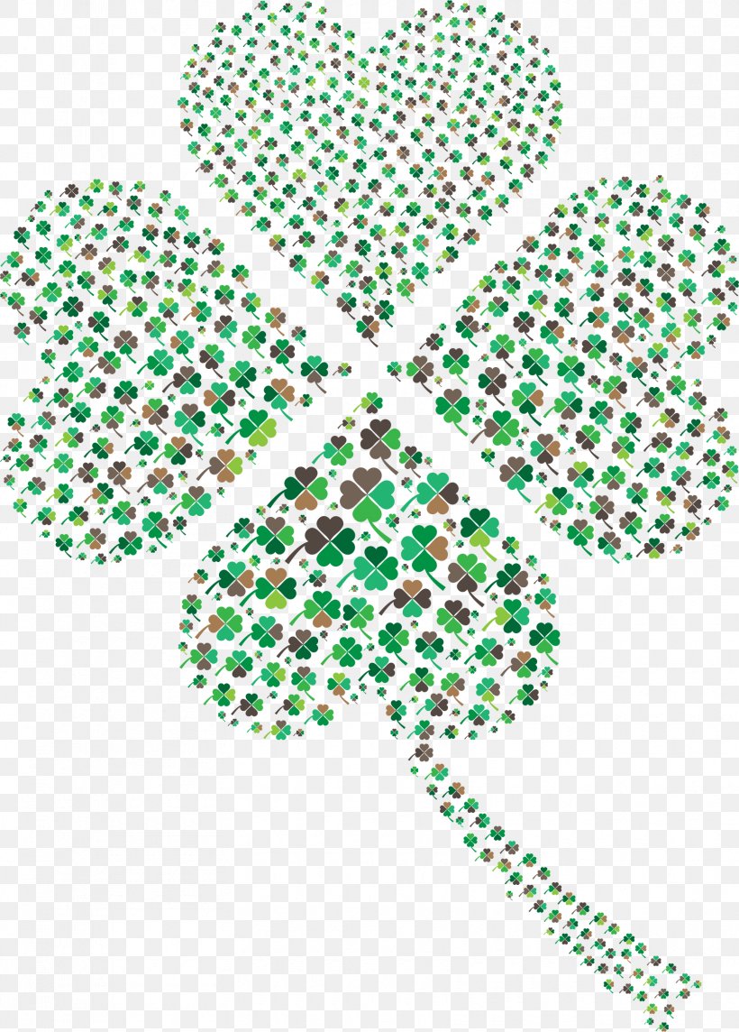 Four-leaf Clover White Clover Saint Patrick's Day Clip Art, PNG, 1670x2330px, Fourleaf Clover, Clover, Green, Leaf, Point Download Free