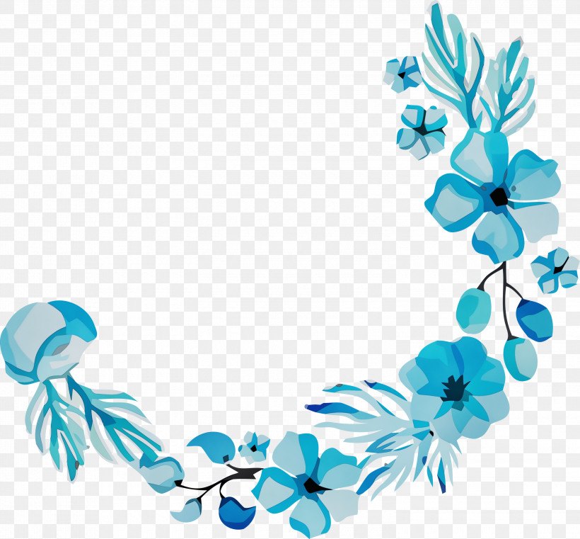 Jewellery Turquoise Line Flower Microsoft Azure, PNG, 3000x2786px, Watercolor Flower, Flower, Geometry, Human Body, Jewellery Download Free