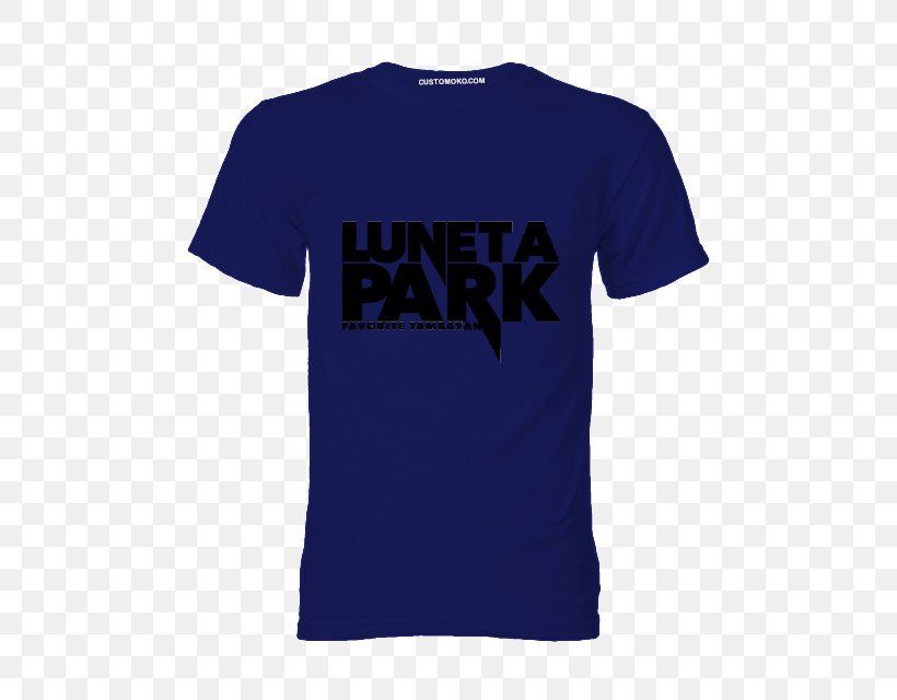 T-shirt Logo Sleeve Font, PNG, 640x640px, Tshirt, Active Shirt, Blue, Brand, Cobalt Blue Download Free