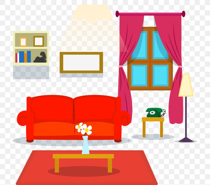 Living Room Cartoon Image | Baci Living Room