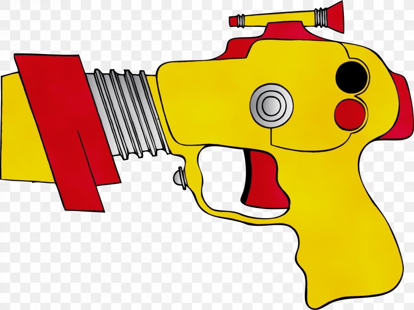 Gun Clip Art Yellow Water Gun Cartoon, PNG, 2400x1798px, Watercolor, Cartoon, Firearm, Gun, Laser Guns Download Free