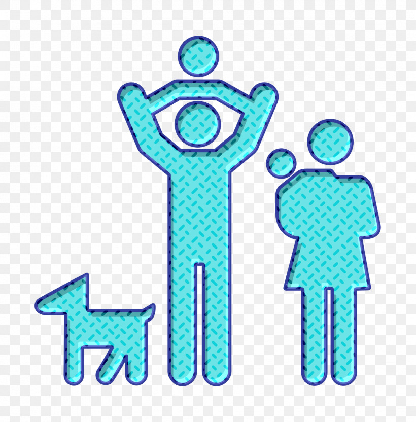 People Icon Family Group Of Father And Mother With Two Babies And A Dog Icon Family Icons Icon, PNG, 1226x1244px, People Icon, Aqua, Dog Icon, Family Icons Icon, Green Download Free