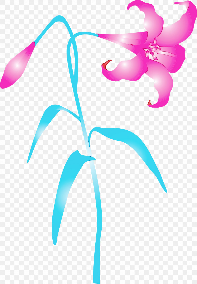 Pink Plant Flower Pedicel Magenta, PNG, 2089x3000px, Easter Flower, Flower, Herbaceous Plant, Magenta, Paint Download Free