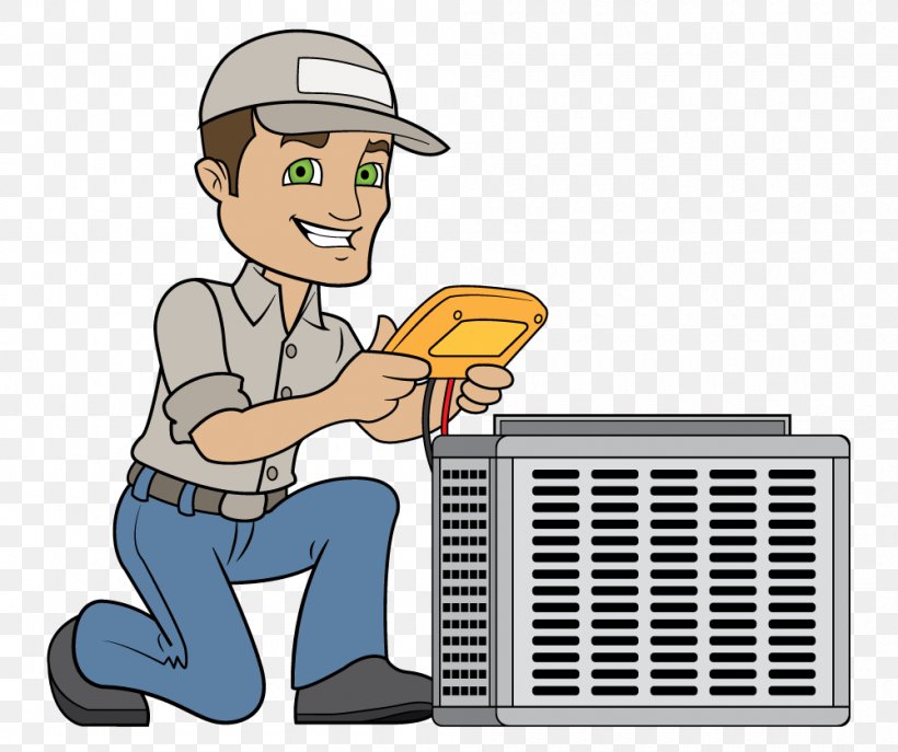 Clip Art HVAC Furnace Air Conditioning Technician, PNG, 1000x839px, Hvac, Acondicionamiento De Aire, Air Conditioning, Cartoon, Central Heating Download Free