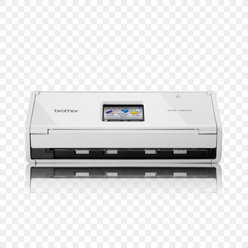 Inkjet Printing Image Scanner Brother ADS-1600W Document Scanner Brother A4 Colour Wireless Sheetfed Scanner, PNG, 960x960px, Inkjet Printing, Brother, Brother Ads1600w Document Scanner, Brother Industries, Document Download Free