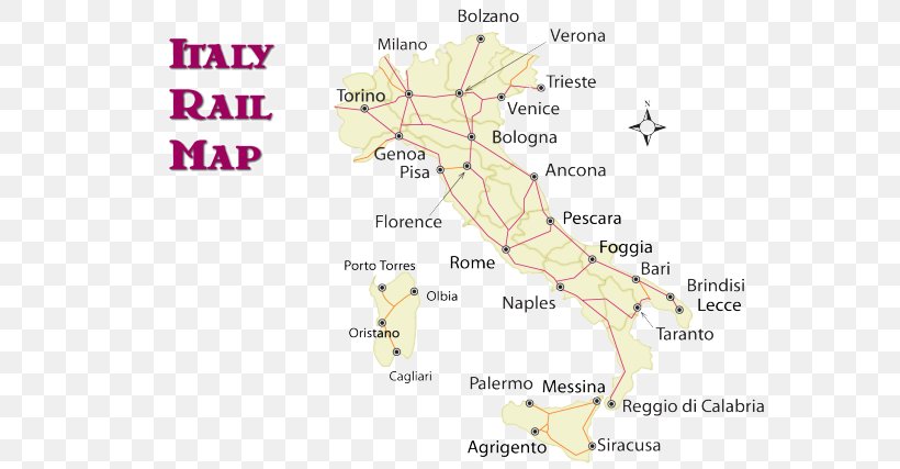Italy Train Rail Transport Map Travel, PNG, 640x427px, Italy, Area, City, City Map, Europe Download Free