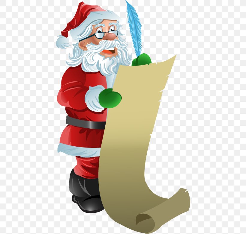 Santa Claus Clip Art Illustration Vector Graphics, PNG, 448x782px, Santa Claus, Cartoon, Christmas, Christmas Day, Christmas Ornament Download Free