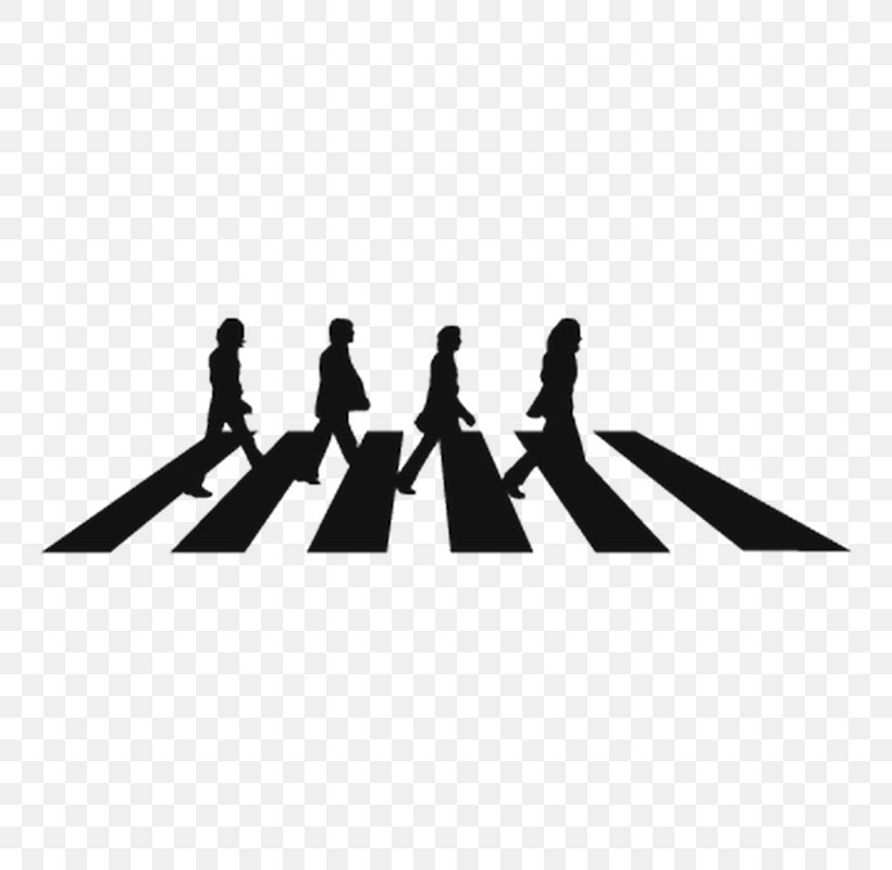 Abbey Road The Beatles Silhouette Decal Sticker, PNG, 800x800px, Watercolor, Cartoon, Flower, Frame, Heart Download Free
