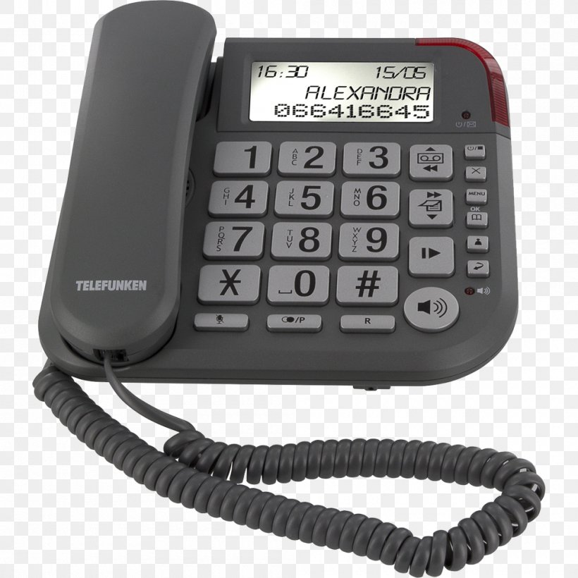 Home & Business Phones Cordless Telephone Answering Machines Digital Enhanced Cordless Telecommunications, PNG, 1000x1000px, Home Business Phones, Alcatel Mobile, Answering Machine, Answering Machines, Caller Id Download Free