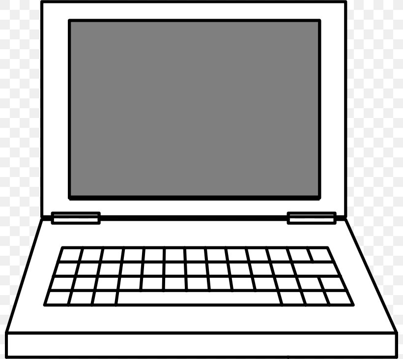 Laptop Black And White Clip Art, PNG, 800x730px, Laptop, Area, Black And White, Blog, Brand Download Free