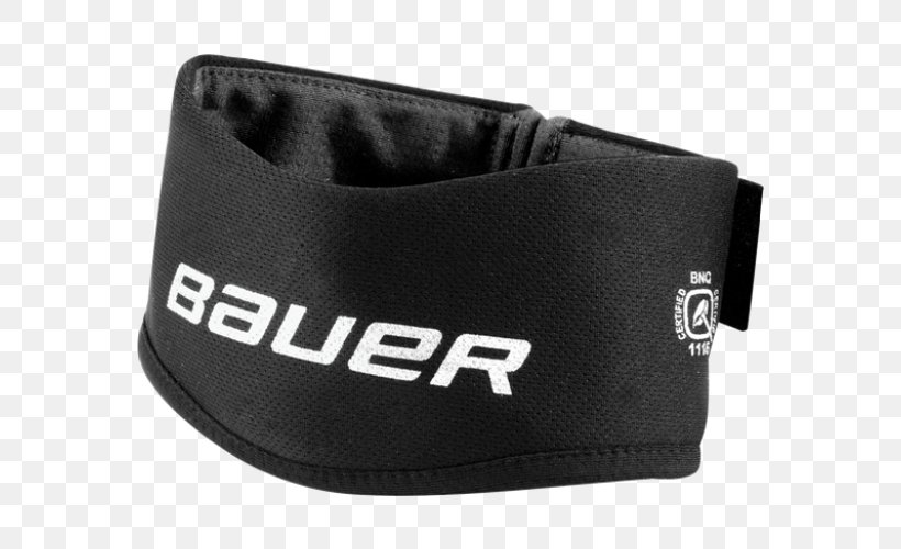 Neck Guard Bauer Hockey Ice Hockey Equipment Ice Skates, PNG, 570x500px, Neck Guard, Bauer Hockey, Belt, Black, Brand Download Free