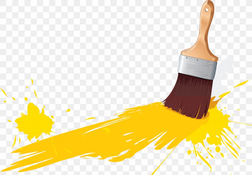 Paintbrush Clip Art, PNG, 3498x2441px, Brush, Beak, Broom, Drawing, Household Cleaning Supply Download Free