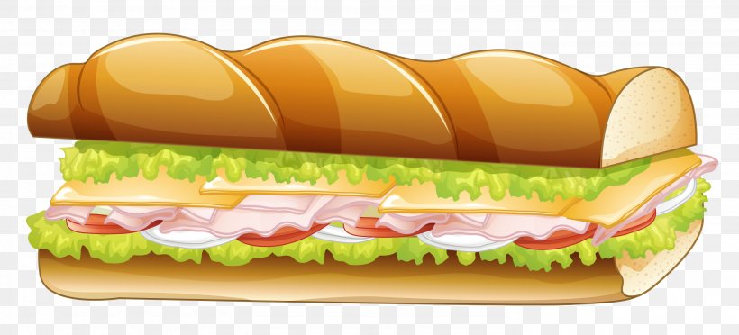Hamburger Submarine Sandwich Pizza Panini Fast Food, PNG, 2976x1352px, Fast Food, Breakfast Sandwich, Cheeseburger, Finger Food, Food Download Free