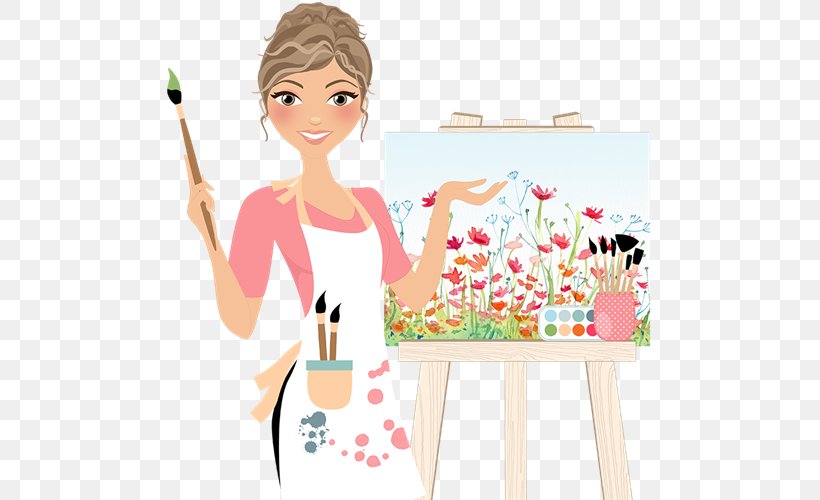 Blogger Art Woman, PNG, 500x500px, Watercolor, Cartoon, Flower, Frame, Heart Download Free