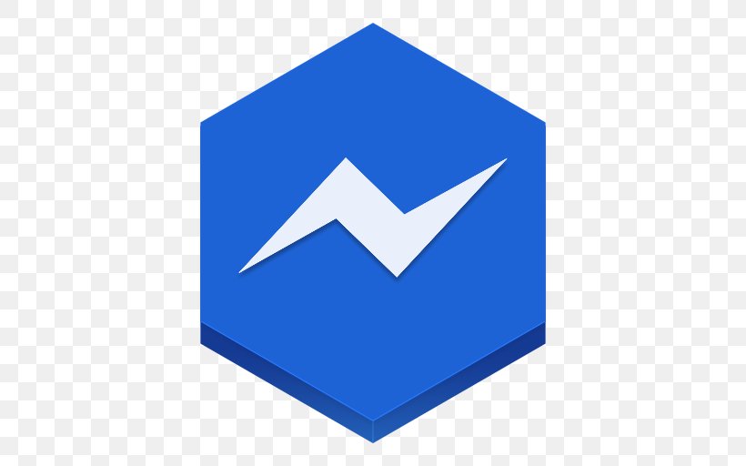 Blue Triangle Area, PNG, 512x512px, Facebook Messenger, Aim, Area, Blue, Brand Download Free