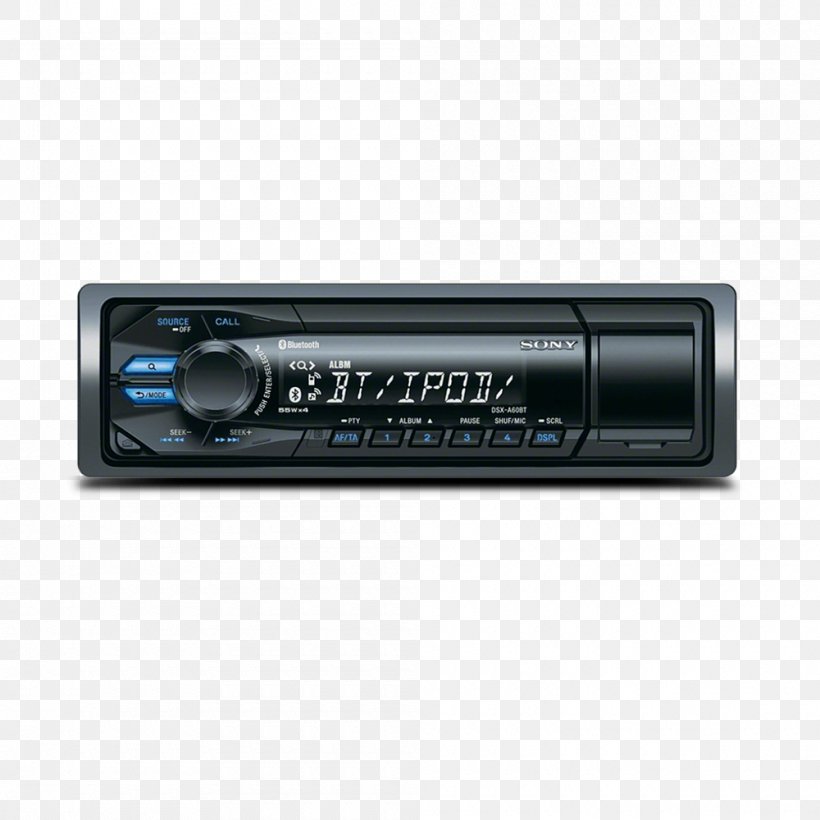 Vehicle Audio Sony Car Radio Receiver Bluetooth, PNG, 1000x1000px, Vehicle Audio, Audio Receiver, Bluetooth, Car, Consumer Electronics Download Free