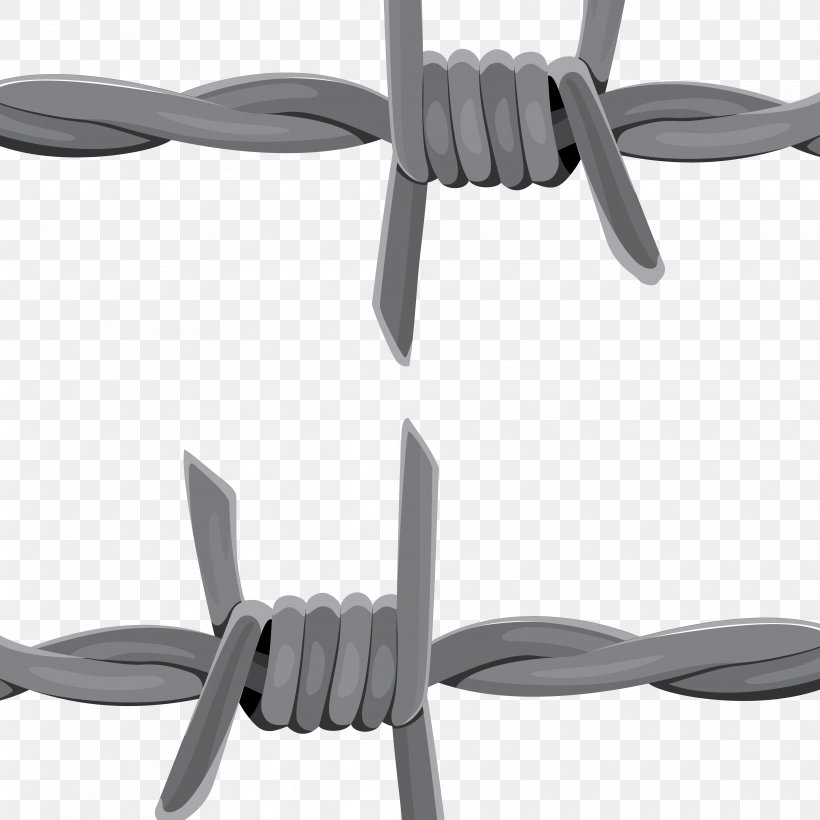 Barbed Wire Barbed Tape Clip Art, PNG, 4167x4167px, Barbed Wire, Barbed Tape, Chicken Wire, Drawing, Fence Download Free