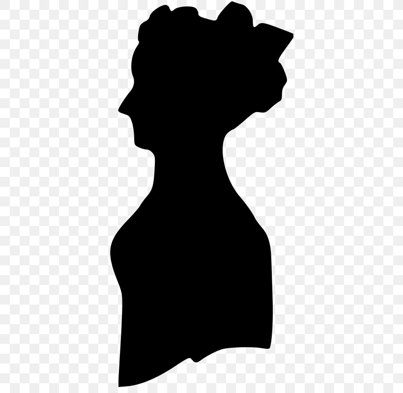 Silhouette Female Clip Art, PNG, 374x800px, Silhouette, Art, Black, Black And White, Female Download Free
