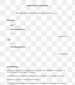 Fixedterm Employment Contract - Template Employment Contract Microsoft Word PNG