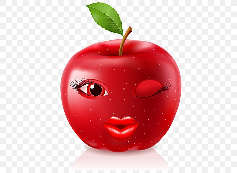 Cartoon Royalty-free Apple Illustration, PNG, 600x600px, Cartoon, Accessory Fruit, Apple, Cherry, Diet Food Download Free