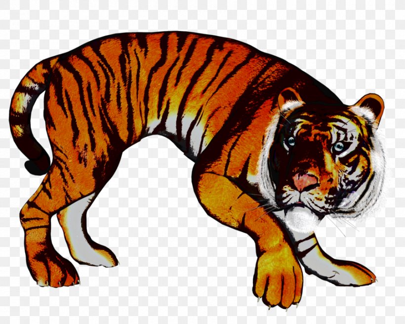 Tiger Cat Terrestrial Animal Fauna Clip Art, PNG, 900x720px, Tiger, Animal, Animal Figure, Big Cat, Big Cats Download Free