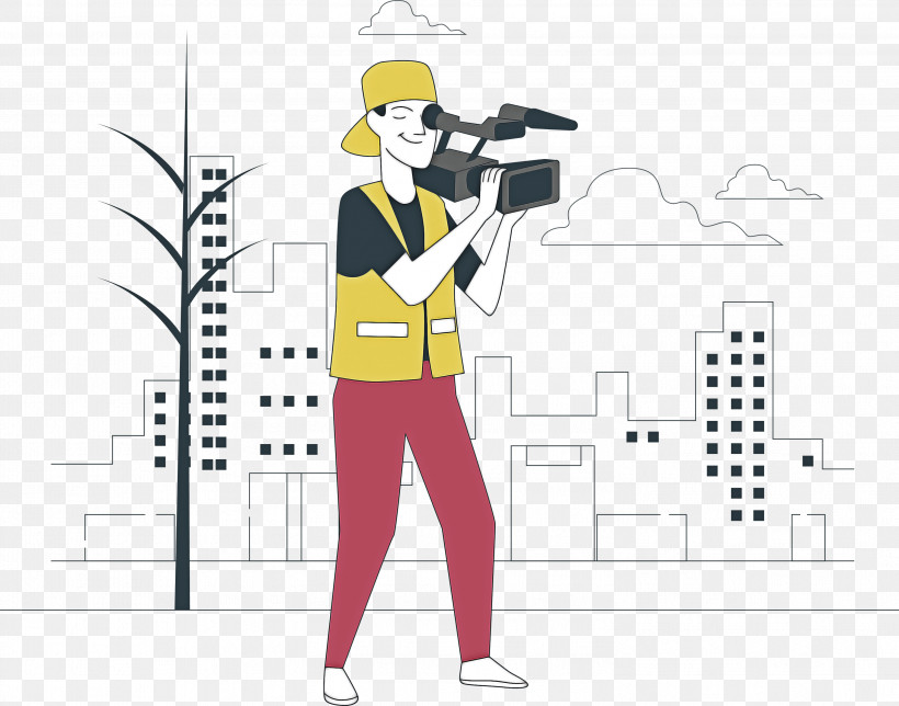 Videographer, PNG, 2999x2358px, Videographer, Animation, Cartoon, Computer Graphics, Drawing Download Free