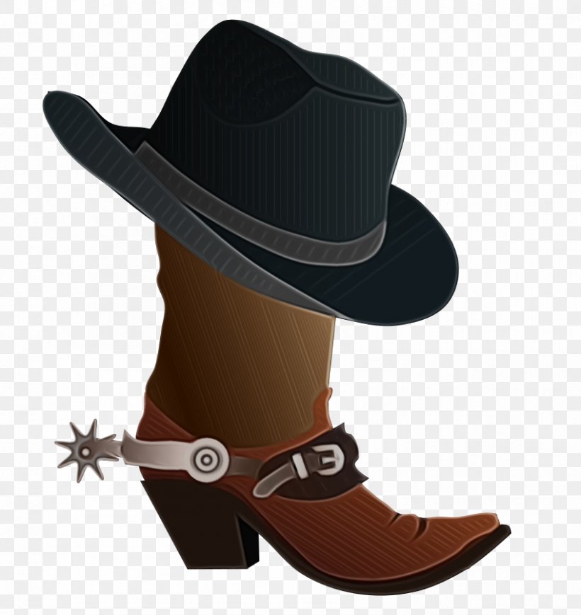 Cowboy Hat, PNG, 849x900px, Watercolor, Boot, Brown, Clothing, Costume Accessory Download Free