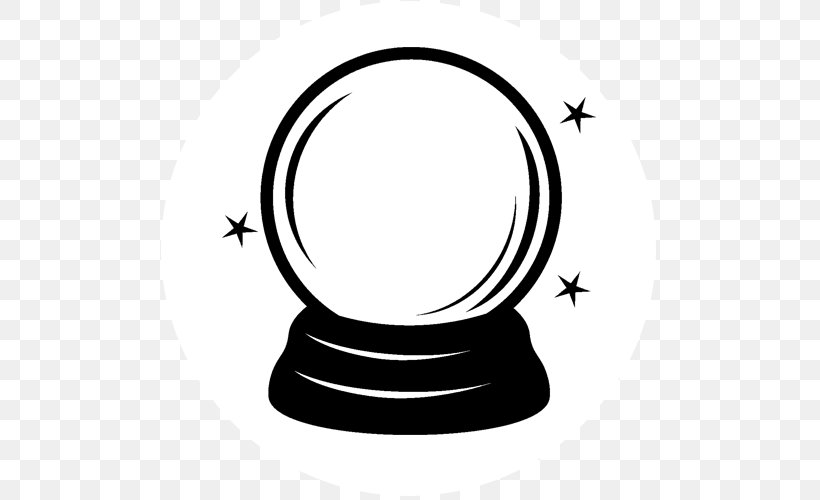 Crystal Ball Drawing Clip Art, PNG, 500x500px, Crystal Ball, Area, Black And White, Crystal, Drawing Download Free