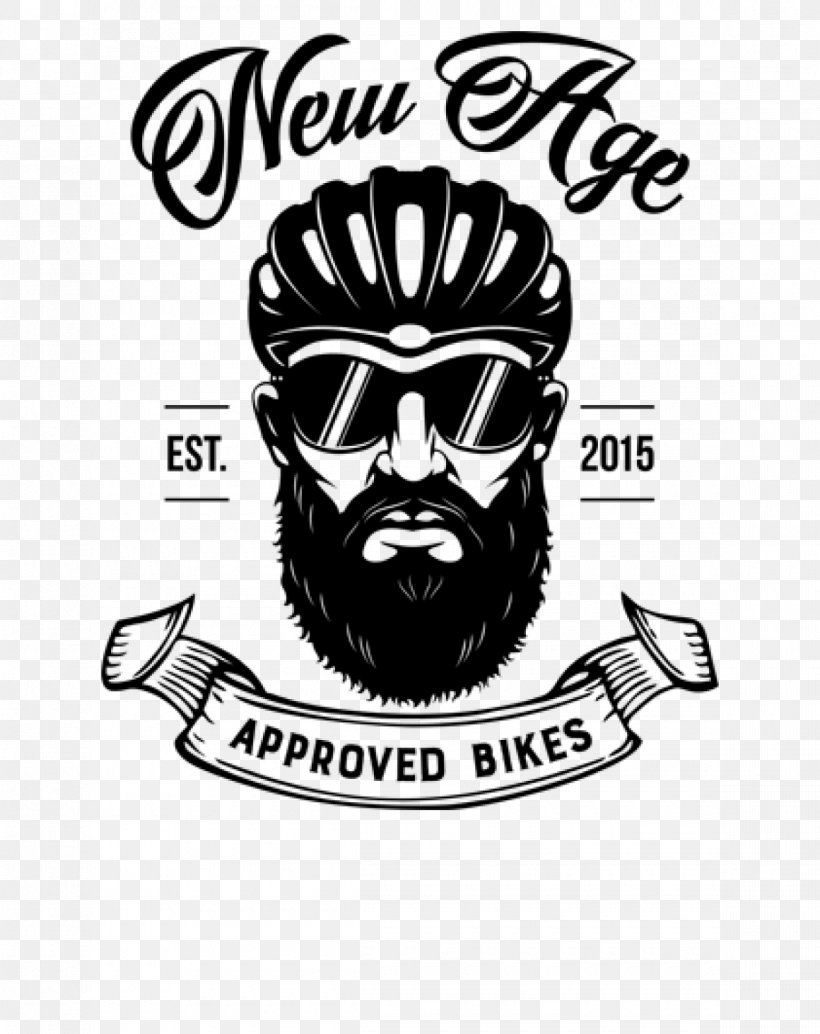Bicycle Logo Cyclo-cross Brand Mountain Bike, PNG, 1160x1463px, Bicycle, Beard, Black And White, Brand, Character Download Free