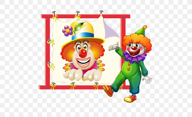 Clown Circus Royalty-free, PNG, 500x500px, Clown, Baby Toys, Circus, Circus Clown, Entertainment Download Free