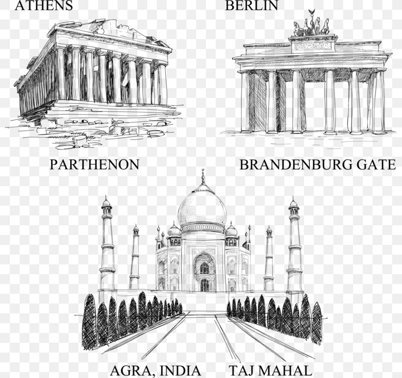 Drawing Building Pencil Monument Sketch, PNG, 800x772px, Drawing, Ancient Roman Architecture, Arch, Architecture, Art Download Free