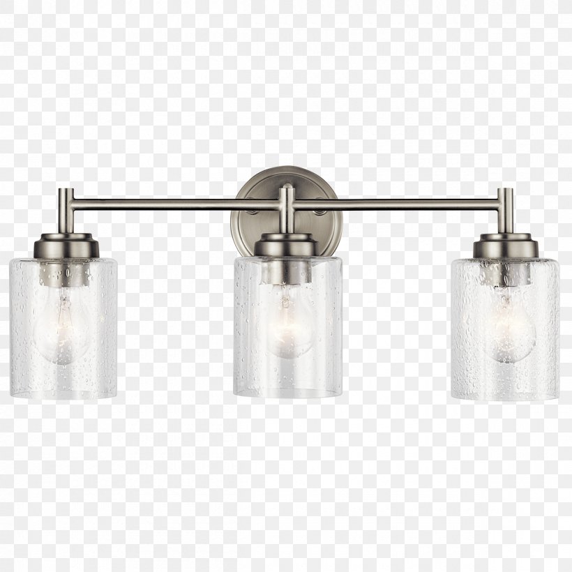Lighting Brushed Metal Bathroom Kichler, PNG, 1200x1200px, Light, Bathroom, Bronze, Brushed Metal, Ceiling Fixture Download Free