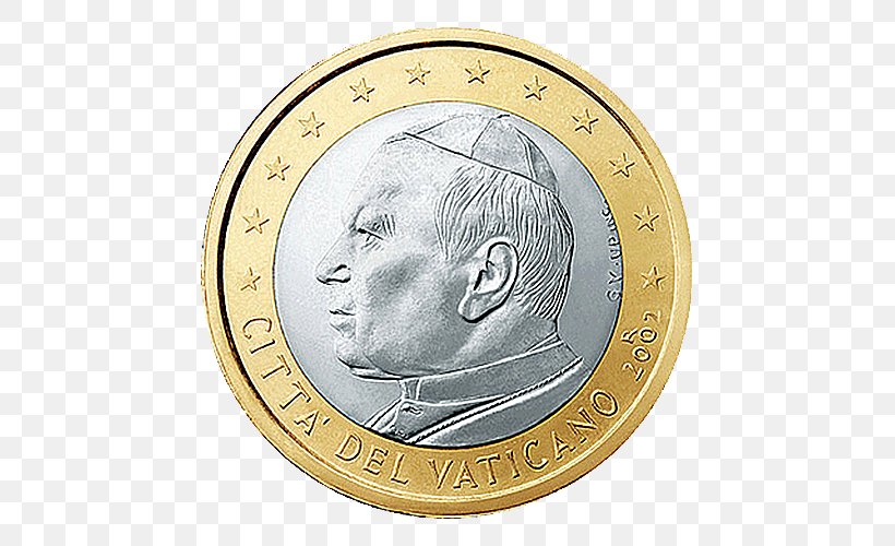 Vatican City Vatican Euro Coins 1 Euro Coin 2 Euro Coin, PNG, 500x500px, 1 Euro Coin, 2 Euro Cent Coin, 2 Euro Coin, 5 Cent Euro Coin, 20 Cent Euro Coin Download Free