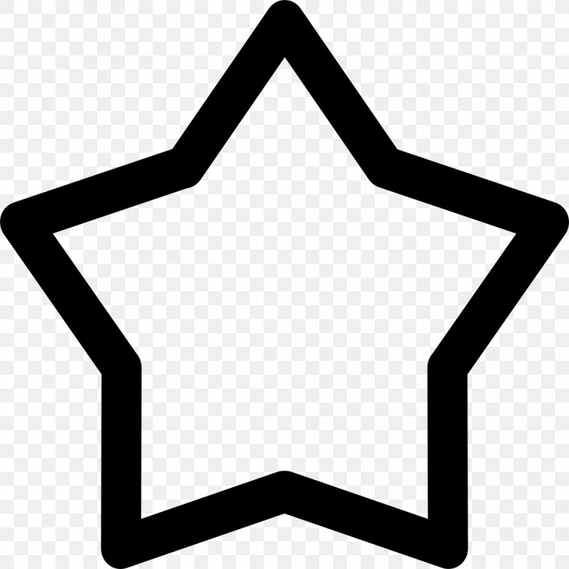 Star, PNG, 980x980px, Star, Area, Black And White, Point, Shape Download Free