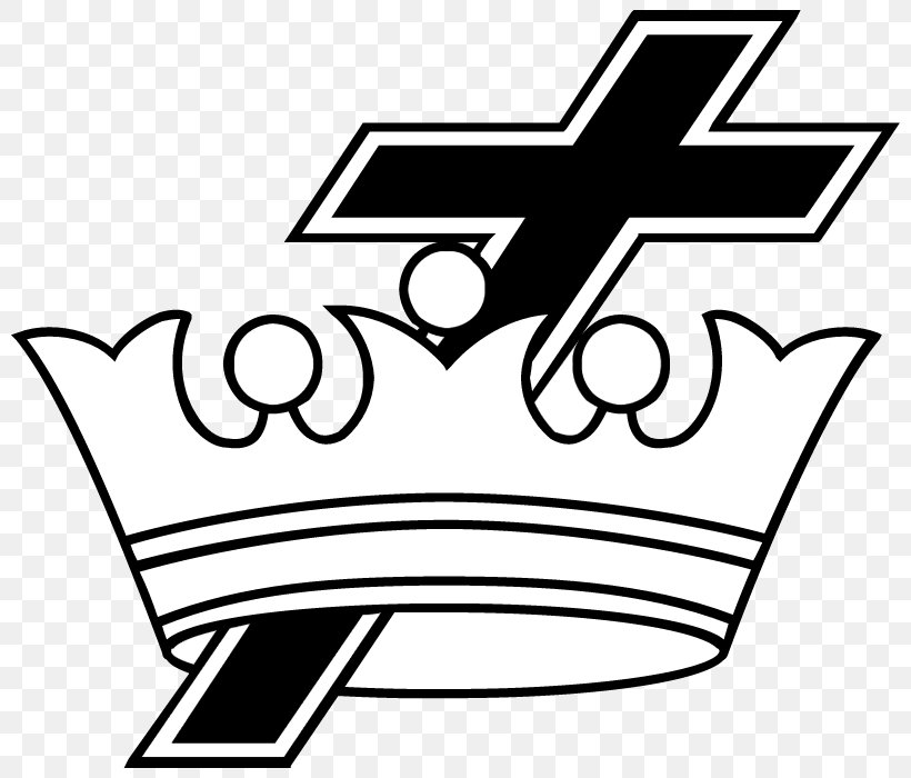 Cross And Crown Christian Cross Decal Freemasonry, PNG, 800x700px, Cross And Crown, Blackandwhite, Christian Cross, Coloring Book, Cross Download Free