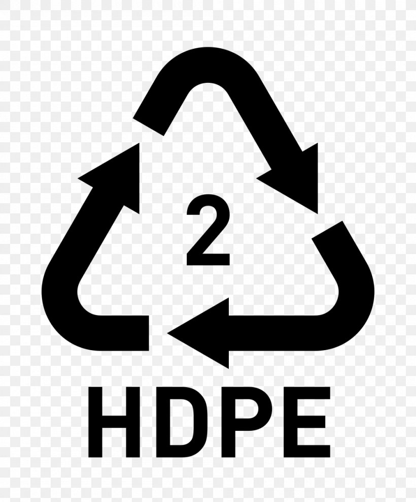 High-density Polyethylene Polyethylene Terephthalate Recycling Symbol Plastic, PNG, 1000x1206px, Highdensity Polyethylene, Area, Black And White, Brand, Logo Download Free