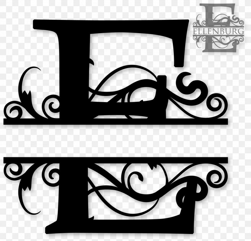 Letter Monogram Silhouette Initial, PNG, 2171x2082px, Letter, Alphabet, Art, Artwork, Black And White Download Free