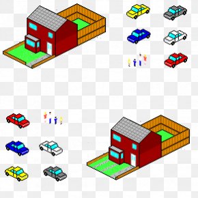 Isometric Sprite - Line Point Toy Clip Art PNG