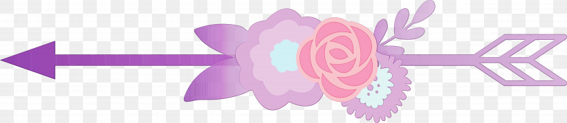 Pink Purple Petal Magenta, PNG, 4907x1072px, Wedding Arrow, Flower Arrow, Flowers, Magenta, Paint Download Free
