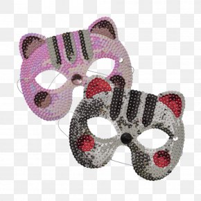Silver Sequins - Sequin Mask Children's Party Dress-up PNG