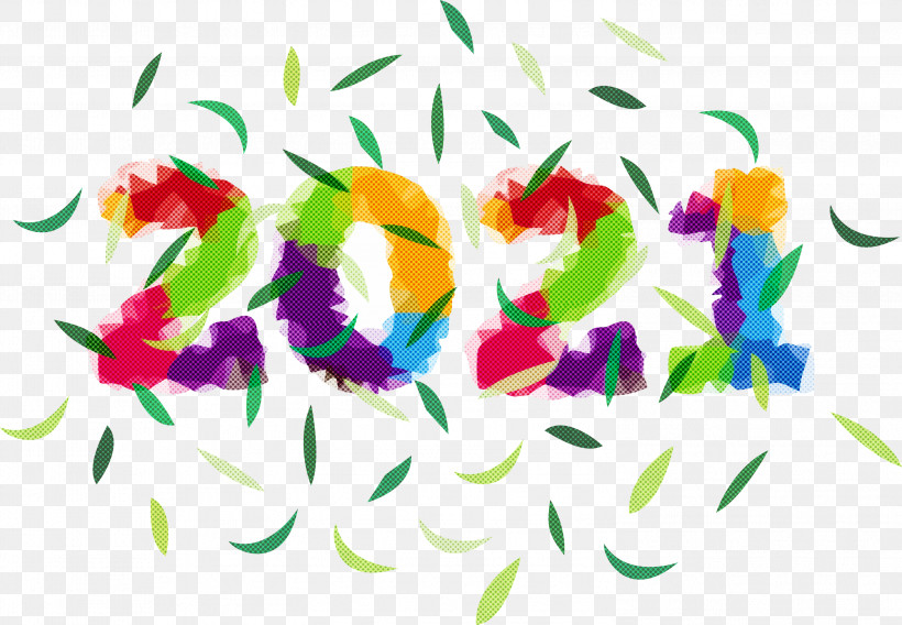 2021 Happy New Year 2021 New Year, PNG, 2999x2078px, 2021 Happy New Year, 2021 New Year, Flora, Floral Design, Geometry Download Free