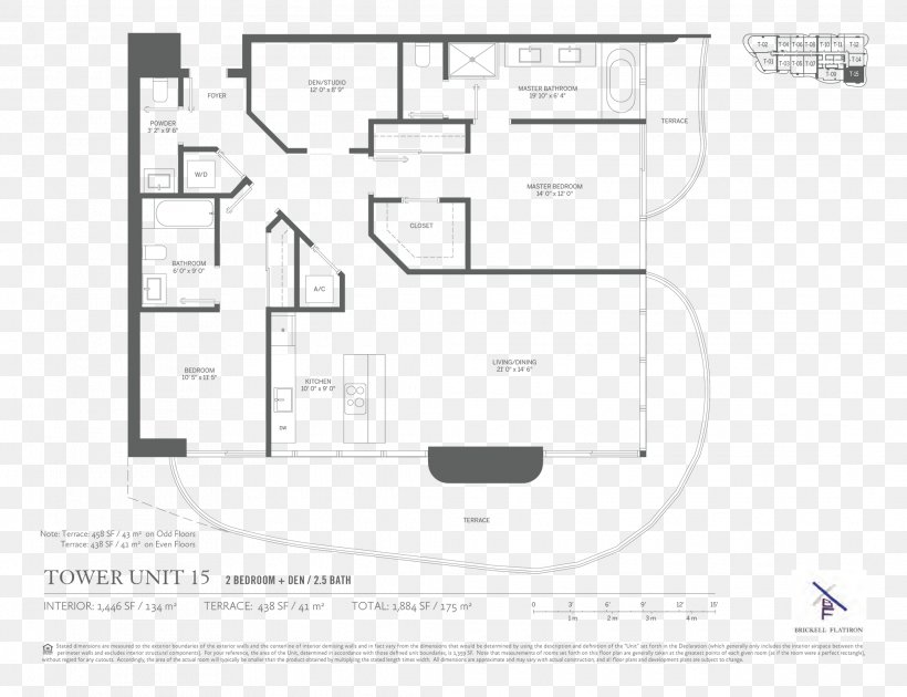 Brickell Flatiron Floor Plan Architectural Drawing, PNG, 2070x1592px, Floor Plan, Architectural Drawing, Area, Brand, Brickell Download Free
