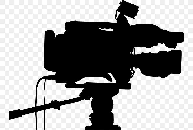 Professional Video Camera Video Cameras Clip Art, PNG, 748x550px, Professional Video Camera, Black And White, Camera, Camera Accessory, Camera Operator Download Free