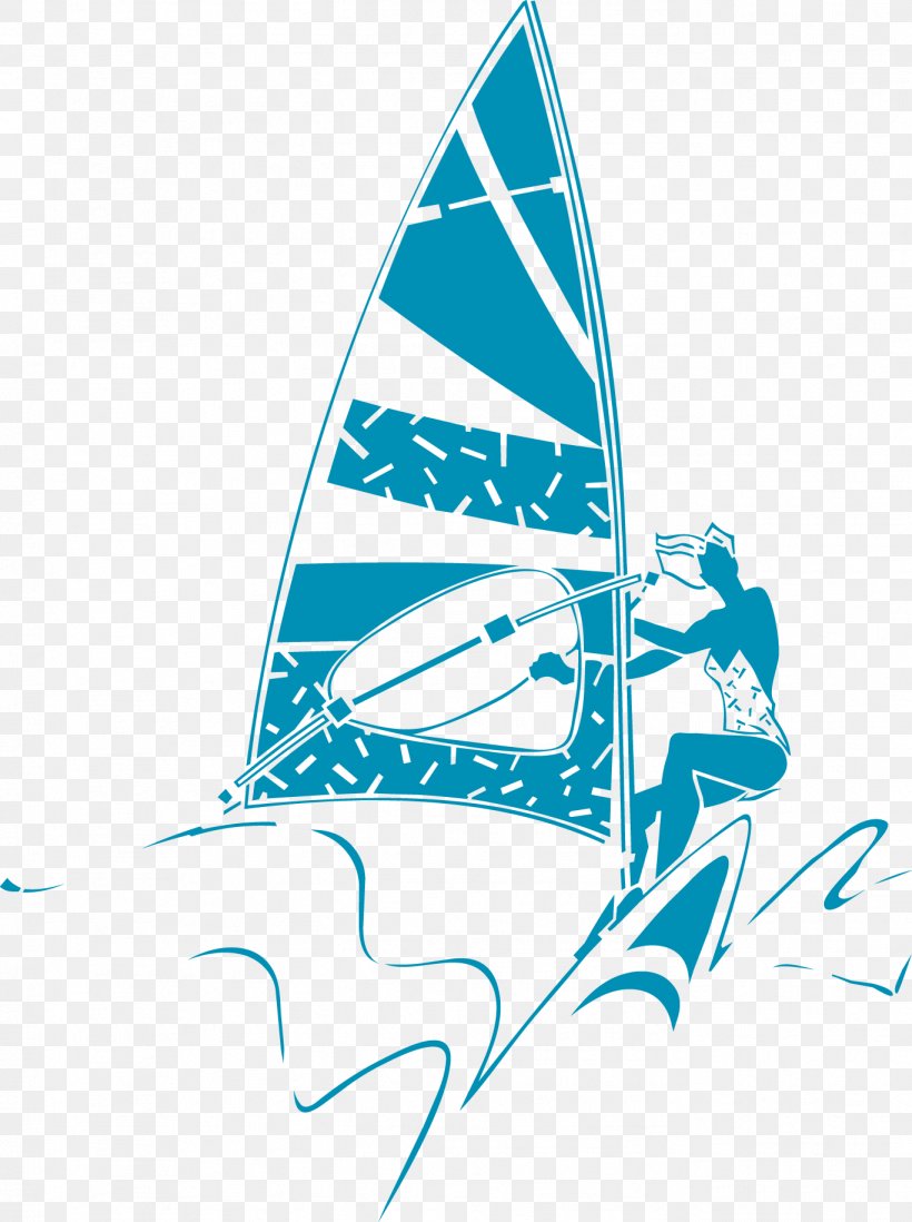 Windsurfing Euclidean Vector Clip Art, PNG, 1367x1831px, Windsurfing, Area, Art, Black And White, Boat Download Free
