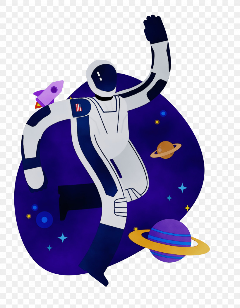 Cobalt Blue / M Cobalt Blue / M Recreation, PNG, 1947x2500px, Astronaut, Paint, Recreation, Watercolor, Wet Ink Download Free