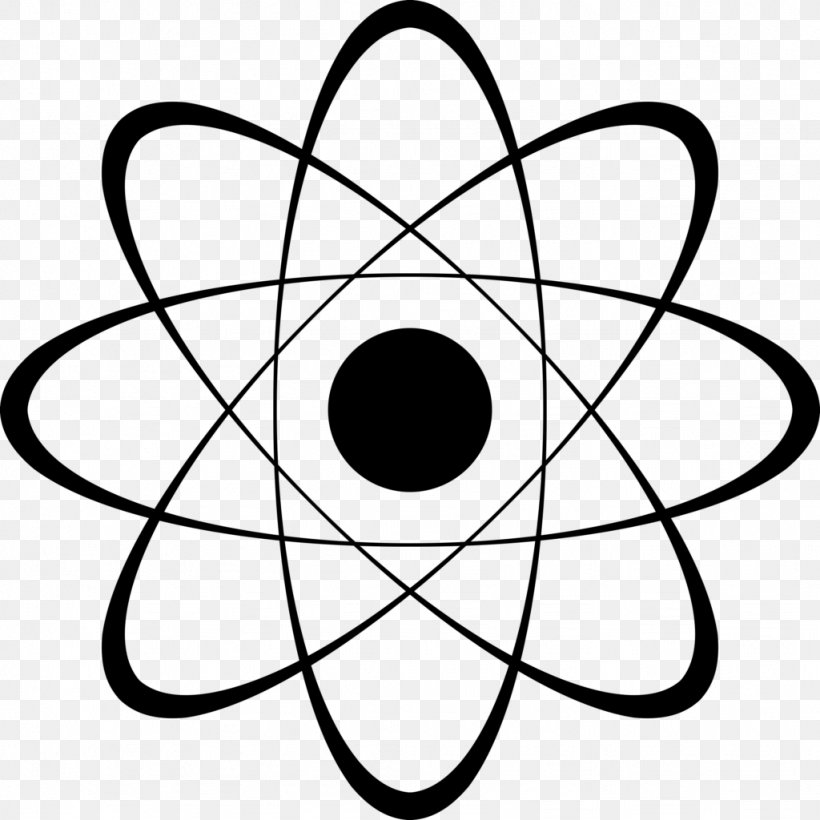 Drawing Science Scientific Revolution Physics Atom, PNG, 1024x1024px, Drawing, Area, Artwork, Atom, Black Download Free