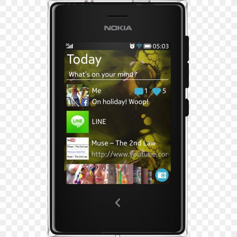 Nokia Asha Series Nokia Asha 500 Nokia Phone Series Microsoft Lumia, PNG, 1000x1000px, Nokia Asha Series, Cellular Network, Communication Device, Dual Sim, Electronic Device Download Free