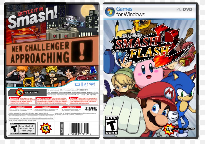 PlayStation 2 Super Smash Flash PC Game Video Game Cartoon, PNG, 1600x1122px, Playstation 2, Action Figure, Advertising, Cartoon, Comic Book Download Free
